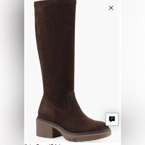 White Mountain Dark Brown Marcella Chunky 70s style boots